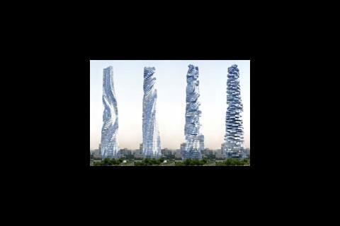 Dubai rotating towers